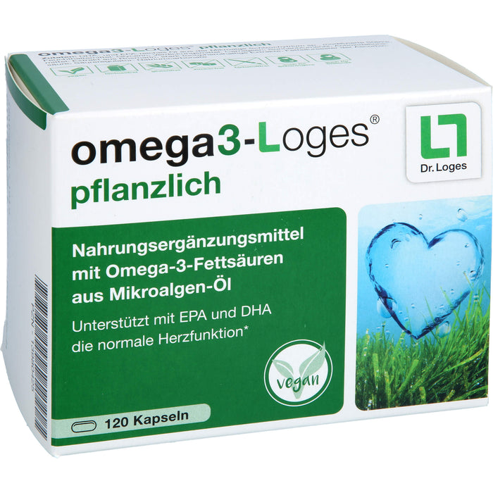 omega3-Loges pflanzlich Kapseln, 120 St. Kapseln