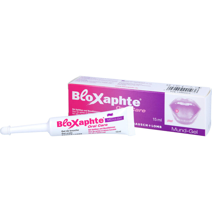 BloXaphte Oral Care Mund-Gel bei Aphthen und Mundläsionen, 15 ml Gel