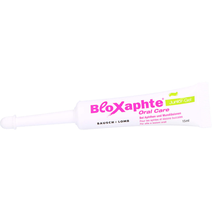 BloXaphte Oral Care Junior-Gel bei Aphthen und Mundläsionen, 15 ml Gel