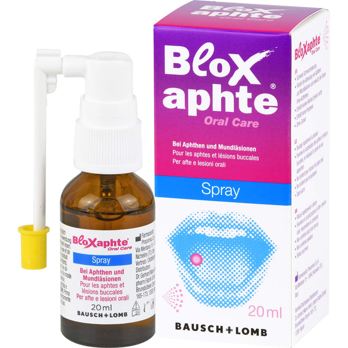BloXaphte Spray bei Aphthen und Mundläsionen, 20 ml Lösung