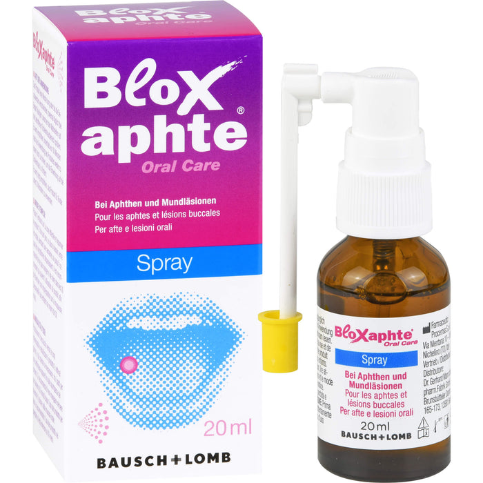 BloXaphte Spray bei Aphthen und Mundläsionen, 20 ml Lösung