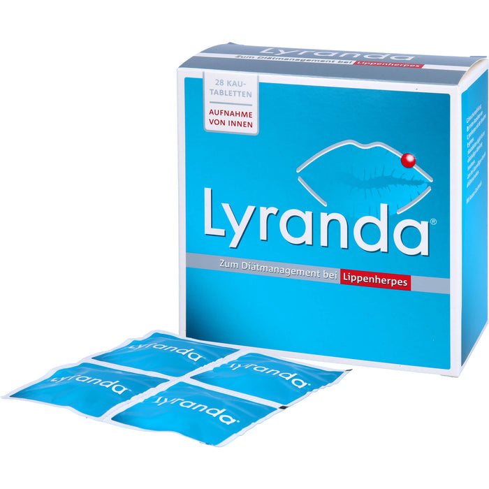 Lyranda Kautabletten zum Diätmanagement bei Lippenherpes, 28 St. Tabletten