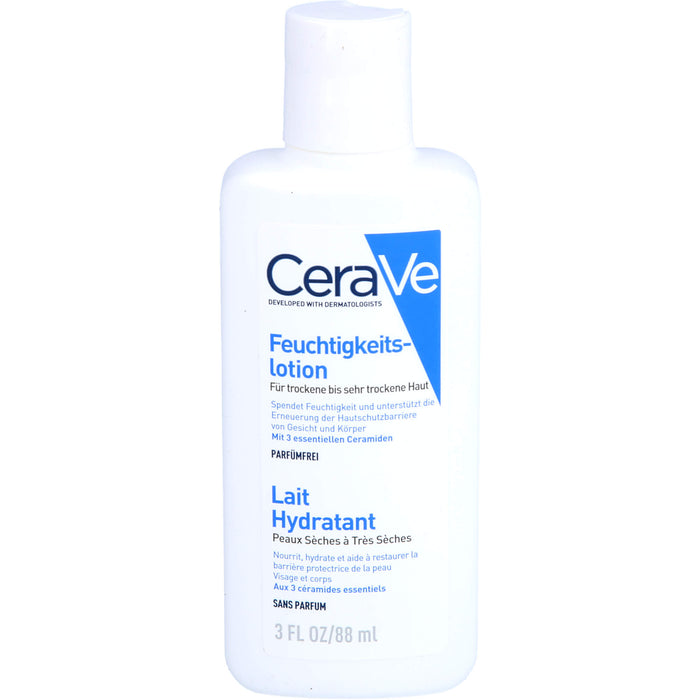 CeraVe Feuchtigkeitslotion für trockene bis sehr trockene Haut, 88 ml Lotion