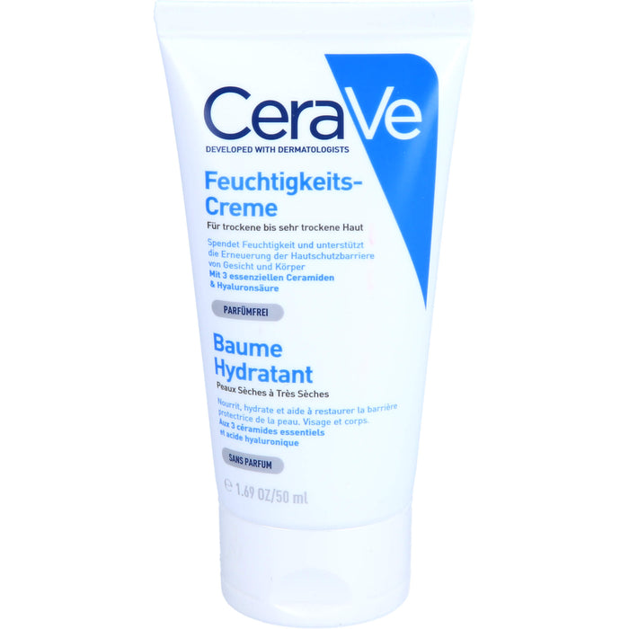 CeraVe Feuchtigkeitscreme für trockene Haut, 50 ml Creme
