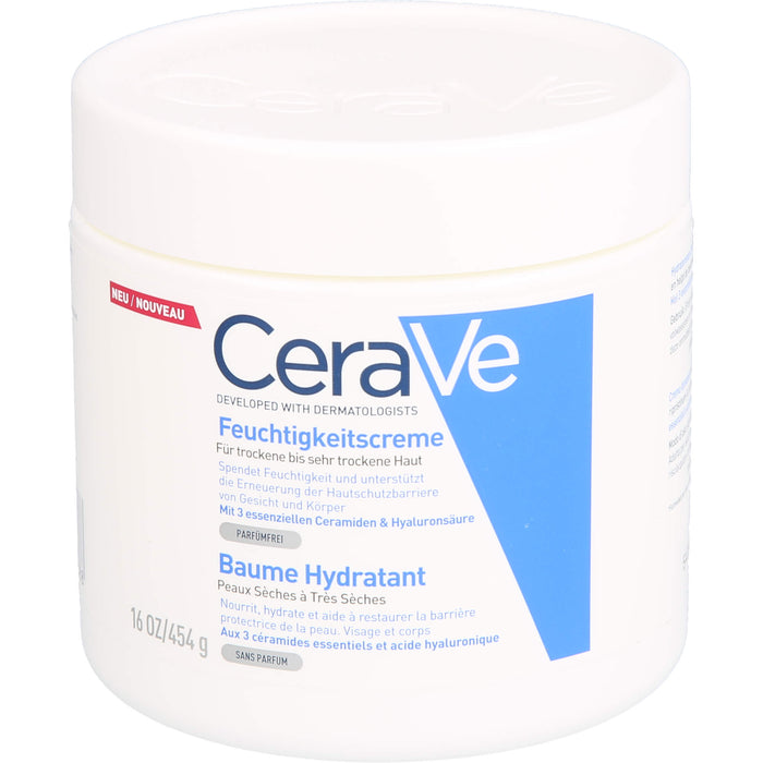 CeraVe Feuchtigkeitscreme für trockene bis sehr trockene Haut, 454 g Creme