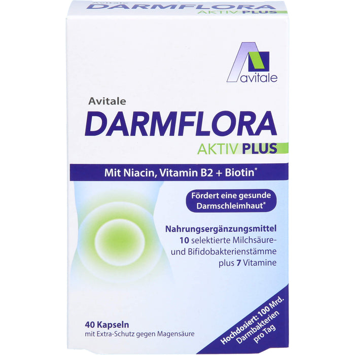 Darmflora Aktiv Plus 100 Mrd. Bakterien+7 Vitamine, 40 St KAP