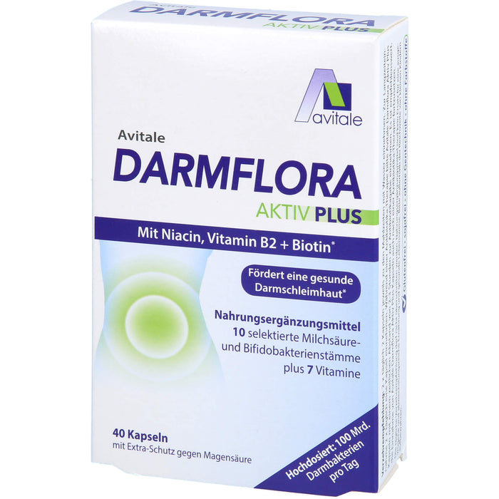 Darmflora Aktiv Plus 100 Mrd. Bakterien+7 Vitamine, 40 St KAP