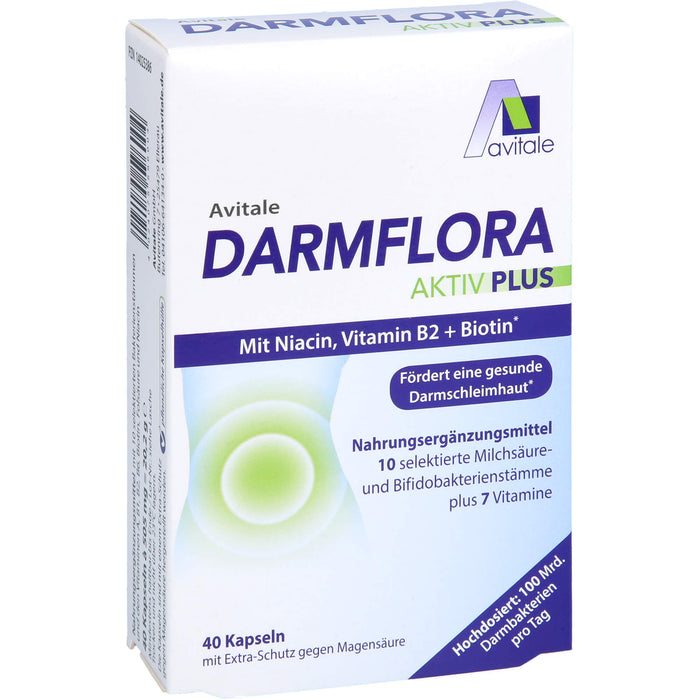 Darmflora Aktiv Plus 100 Mrd. Bakterien+7 Vitamine, 40 St KAP