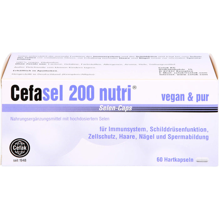 Cefasel 200 nutri Selen-Caps, 60 St HKP