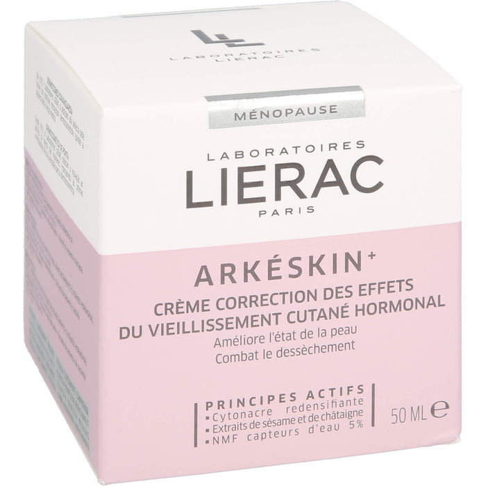 LIERAC Arkeskin Creme N + Lierac schwarze Kosmetiktasche gratis, 50 ml Creme