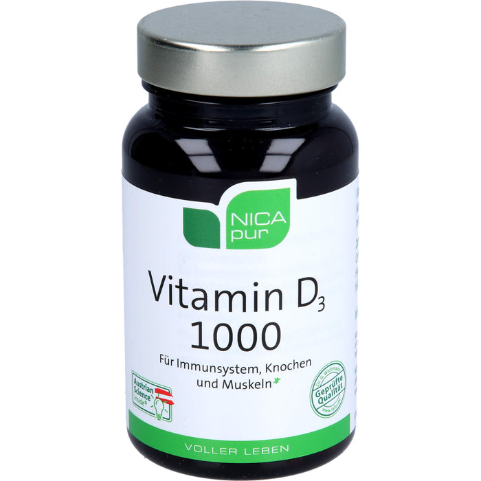 NICApur Vitamin D 1.000 Kapseln, 120 St. Kapseln
