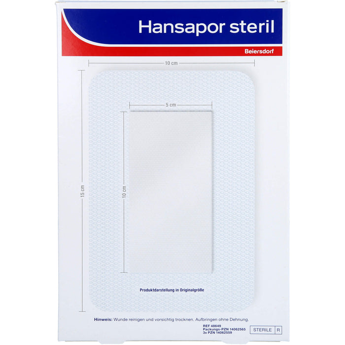 Hansapor steril 10x15 cm 25Stk, 1 St VER