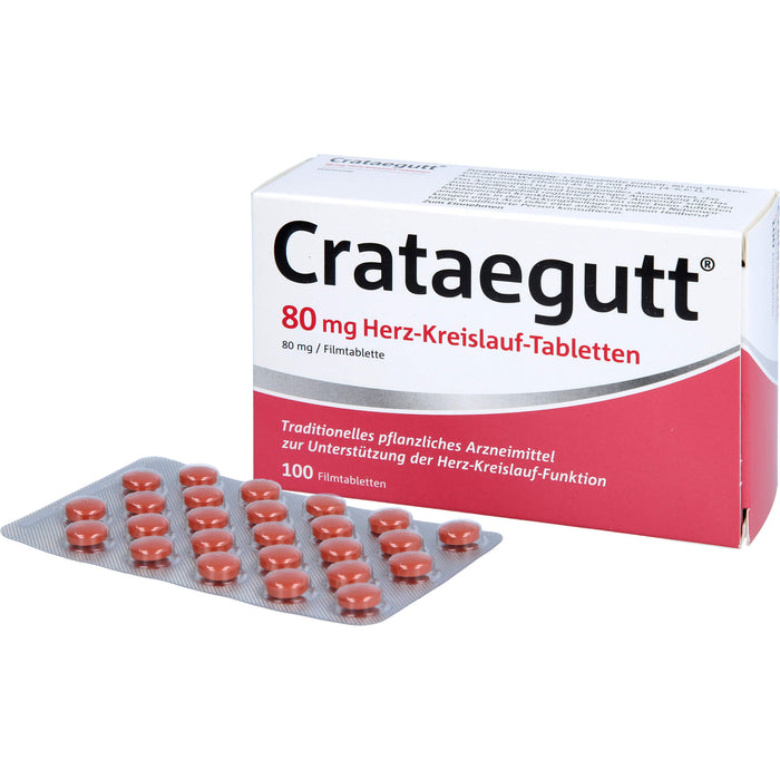 Crataegutt 80 mg Herz-Kreislauf-Tabletten, 100 St. Tabletten