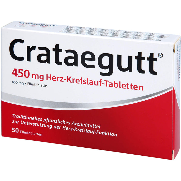 Crataegutt 450 mg Herz-Kreislauf-Tabletten, 50 St. Tabletten