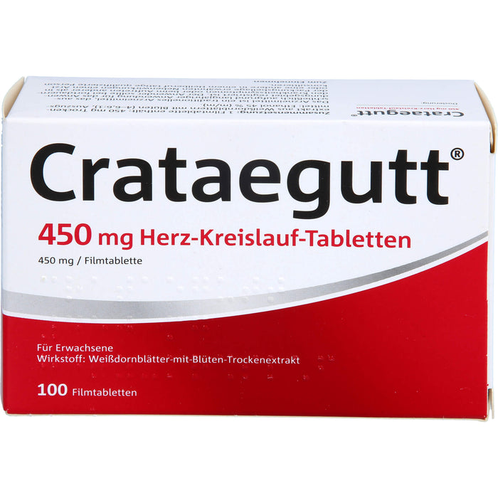 Crataegutt 450 mg Herz-Kreislauf-Tabletten, 100 St. Tabletten