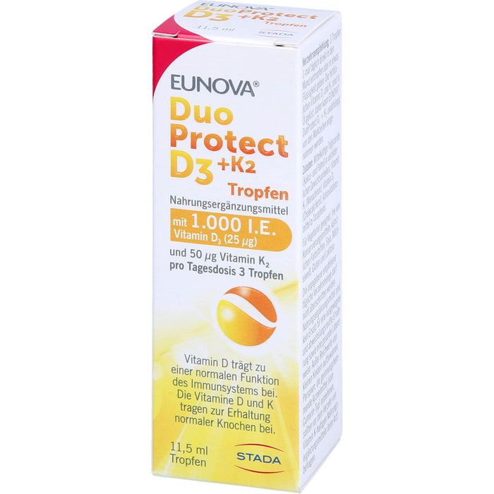 EUNOVA DuoProtect D3 + K2 Tropfen, 11.5 ml Lösung