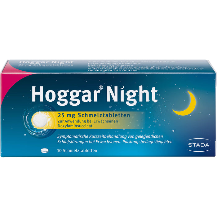 Hoggar Night 25 mg Schmelztabletten, 10 St. Tabletten