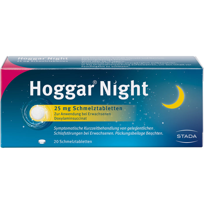 Hoggar Night 25 mg Schmelztabletten, 20 St. Tabletten