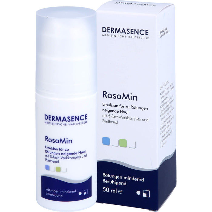 DERMASENCE RosaMin Emulsion für zu Rötungen neigende Haut, 50 ml Lösung