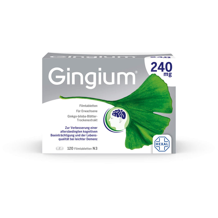 Gingium 240 mg Filmtabletten, 120 St. Tabletten