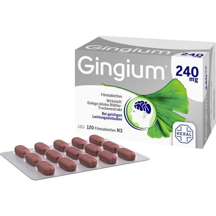 Gingium 240 mg Filmtabletten, 120 St. Tabletten