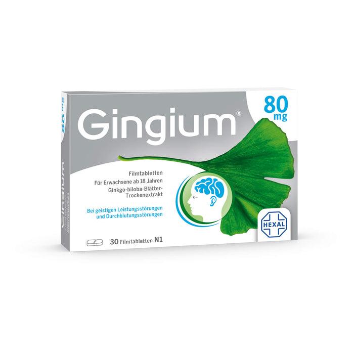 Gingium 80 mg Filmtabletten, 30 St. Tabletten
