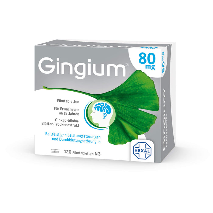 Gingium 80 mg Filmtabletten, 120 St. Tabletten