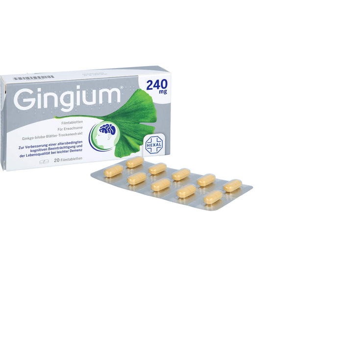 Gingium 240 mg Filmtabletten, 20 St. Tabletten