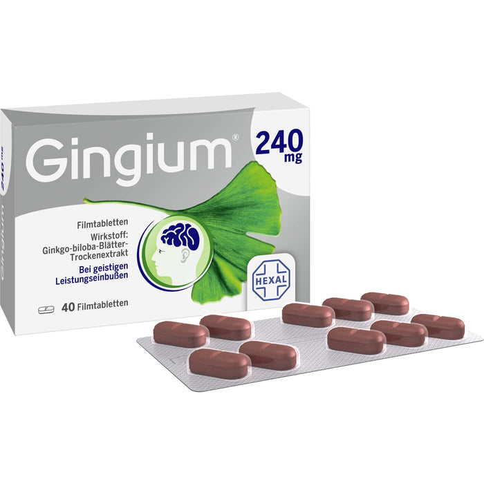 Gingium 240 mg Filmtabletten, 40 St. Tabletten