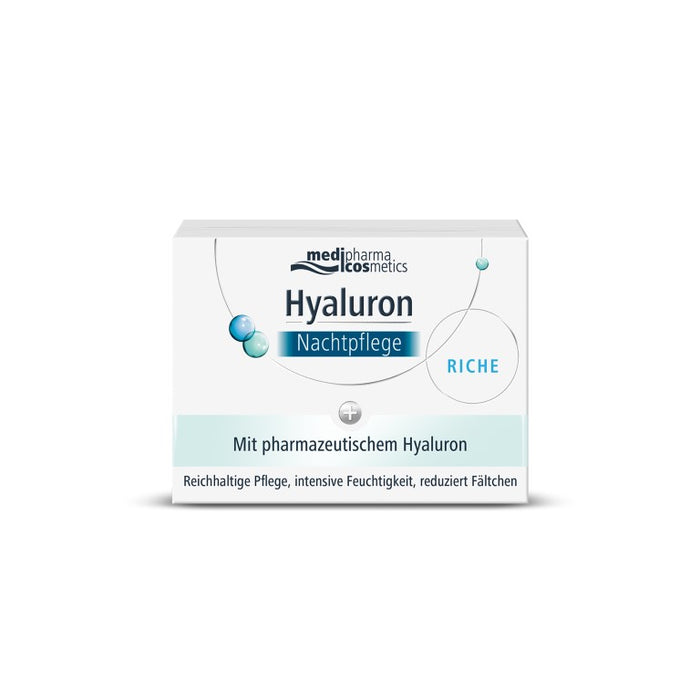 medipharma cosmetics Hyaluron Nachtpflege reichhaltig, 50 ml Creme