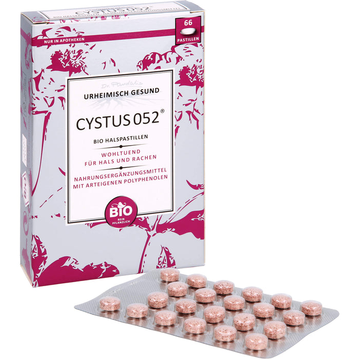 Dr. Pandalis CYSTUS 052 Bio Halspastillen, 66 St. Tabletten