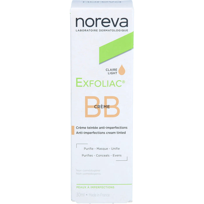 noreva Exfoliac getönte BB-Creme hell, 30 ml Creme