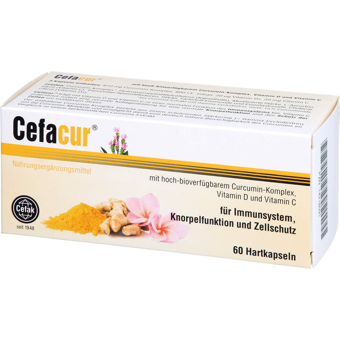 Cefacur Kapseln für Immunsystem, Knorpelfunktion und Zellschutz, 60 St. Kapseln