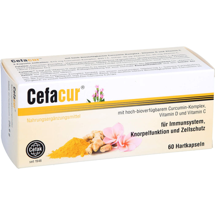 Cefacur Kapseln für Immunsystem, Knorpelfunktion und Zellschutz, 60 St. Kapseln