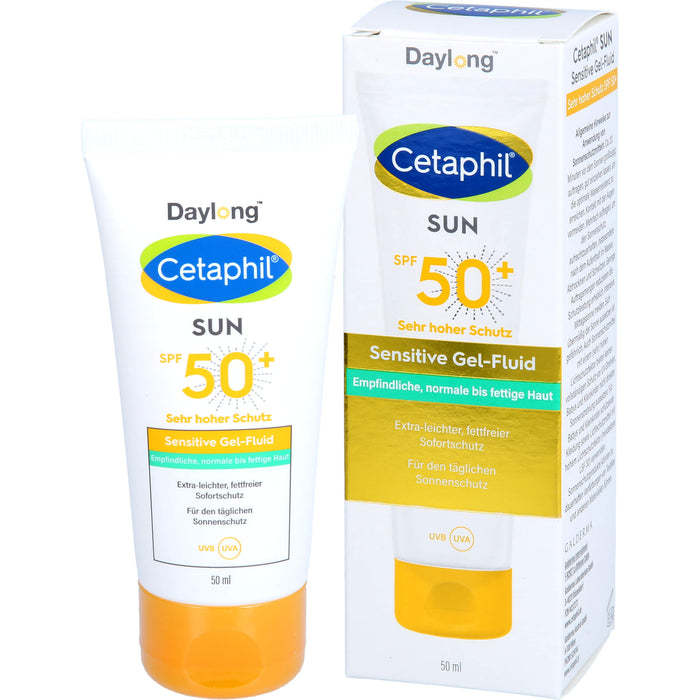 Cetaphil sun Daylong 50+ Sensitive Gel-Fluid Gesicht, 50 ml Gel
