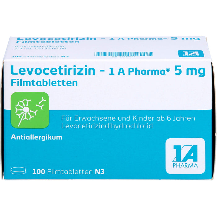 Levocetirizin - 1 A Pharma 5 mg Filmtabletten, 100 St FTA