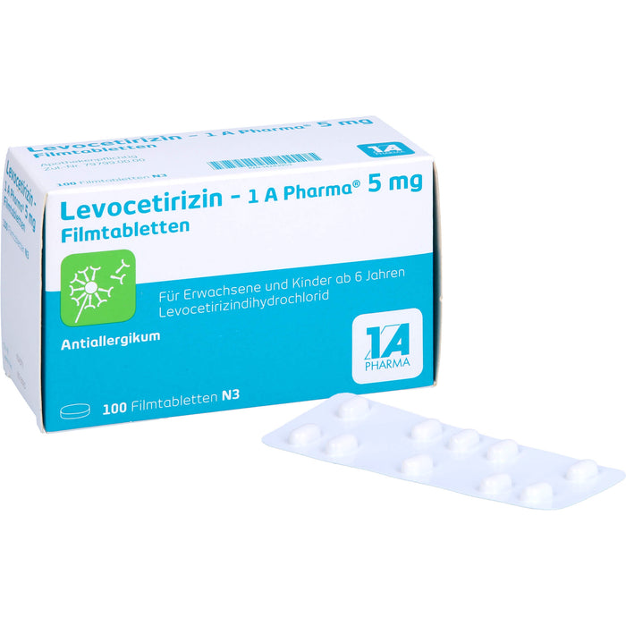 Levocetirizin - 1 A Pharma 5 mg Filmtabletten, 100 St FTA