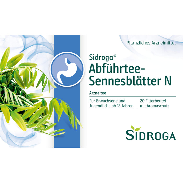 Sidroga Abführtee-Sennesblätter N Arzneitee Beutel, 20 St. Filterbeutel