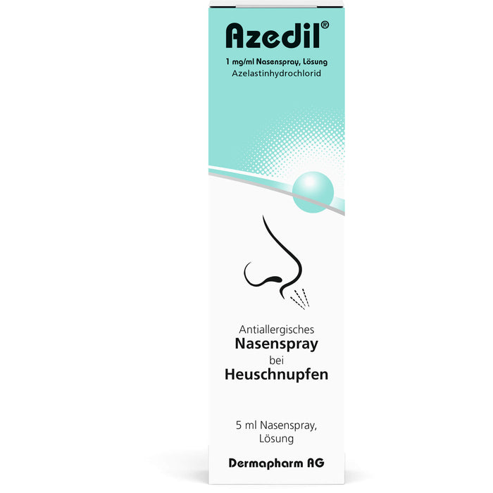 Azedil 1 mg/ml antiallergisches Nasenspray bei Heuschnupfen, 5 ml Lösung