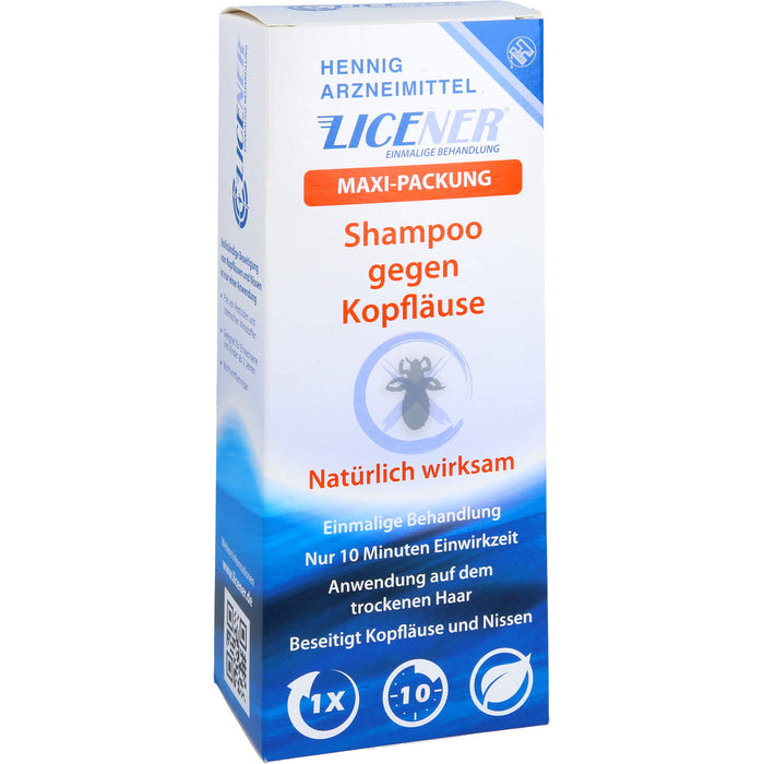 LICENER Maxi-Packung Shampoo gegen Kopfläuse und Nissen, 200 ml Shampoo