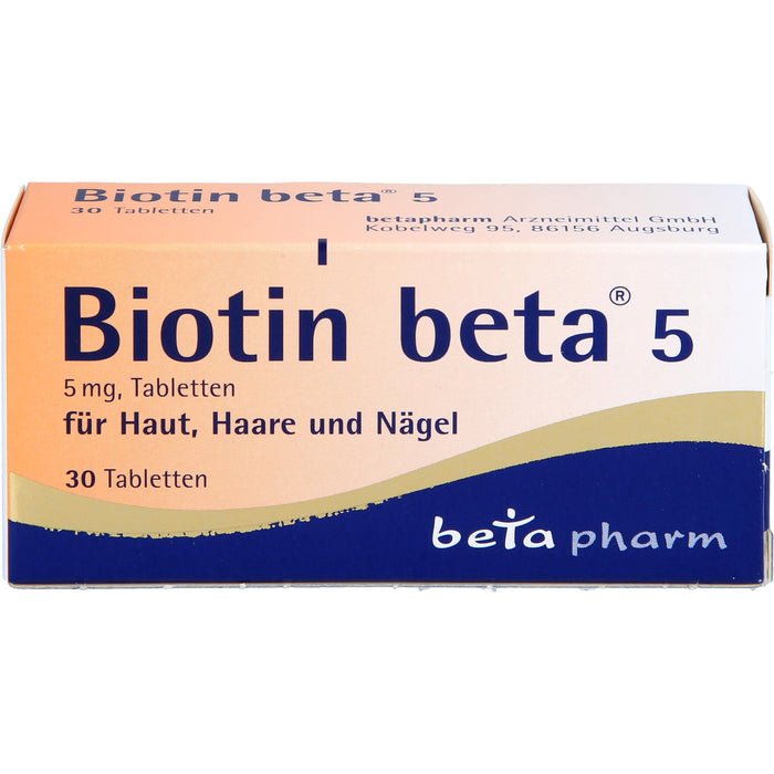Biotin beta 5, 5 mg, Tabletten, 30 St TAB