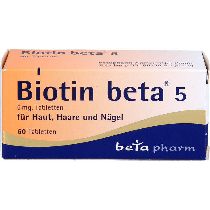 Biotin beta 5, 5 mg, Tabletten, 60 St TAB