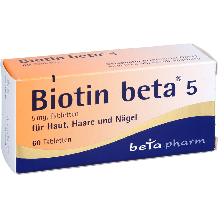 Biotin beta 5, 5 mg, Tabletten, 60 St TAB