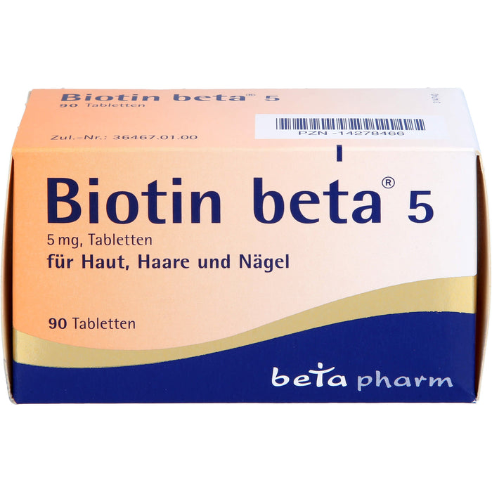 Biotin beta 5, 5 mg, Tabletten, 90 St TAB