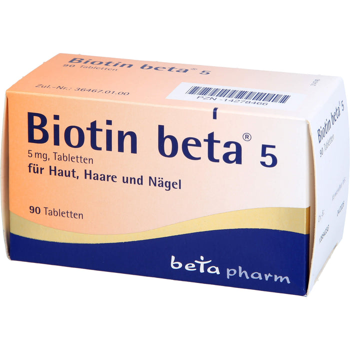 Biotin beta 5, 5 mg, Tabletten, 90 St TAB
