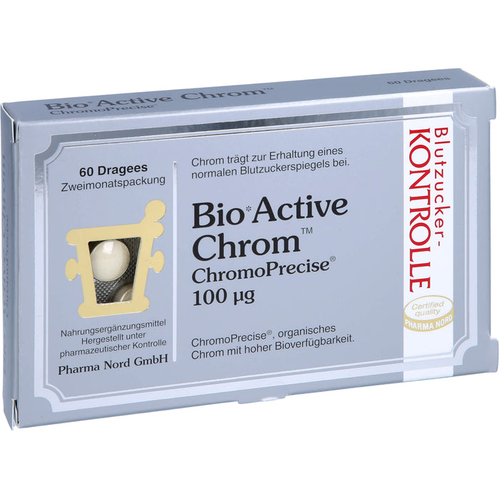 Pharma Nord BioActive Chrom 100 Mikrogramm Dragees, 60 St. Tabletten