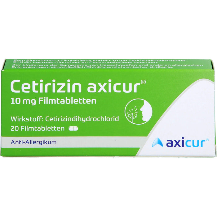 Cetirizin axicur 10 mg Filmtabletten, 20 St FTA