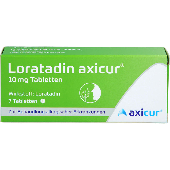 Loratadin axicur 10 mg Tabletten, 7 St TAB