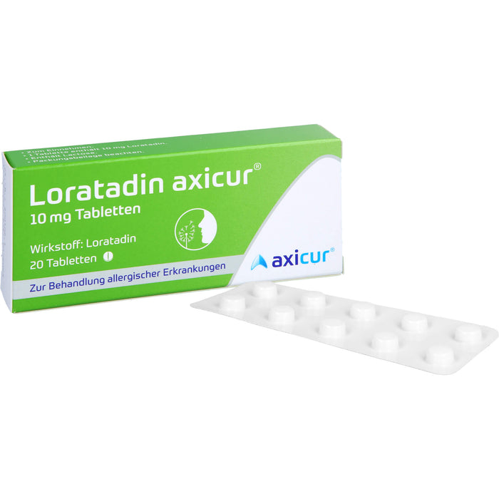 Loratadin axicur 10 mg Tabletten, 20 St TAB
