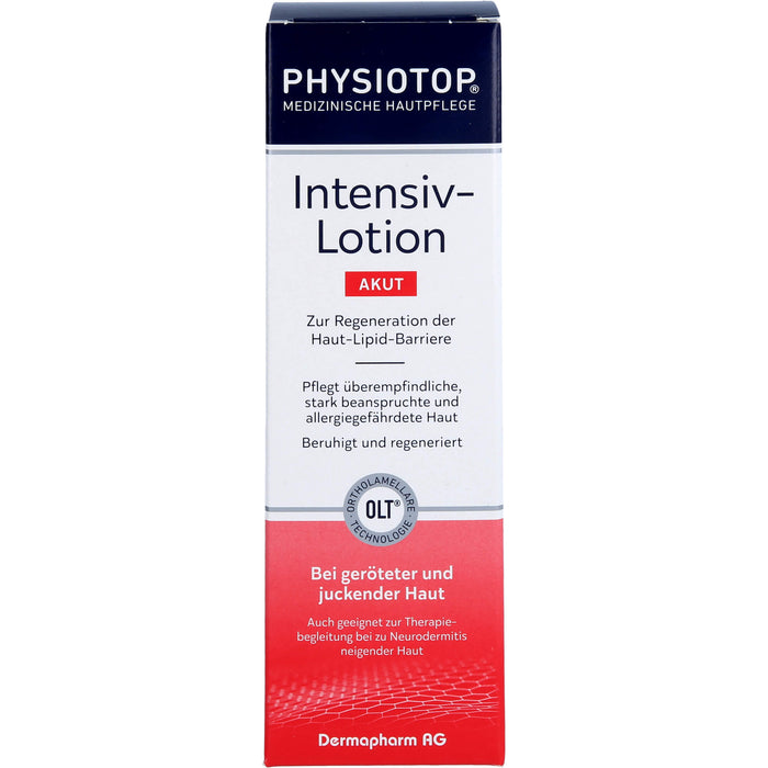 Physiotop Intensiv-Lotion akut bei geröteter und juckender Haut, 200 ml Lotion
